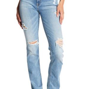 7 For All Mankind Dylan Ripped Straight Leg Jeans
